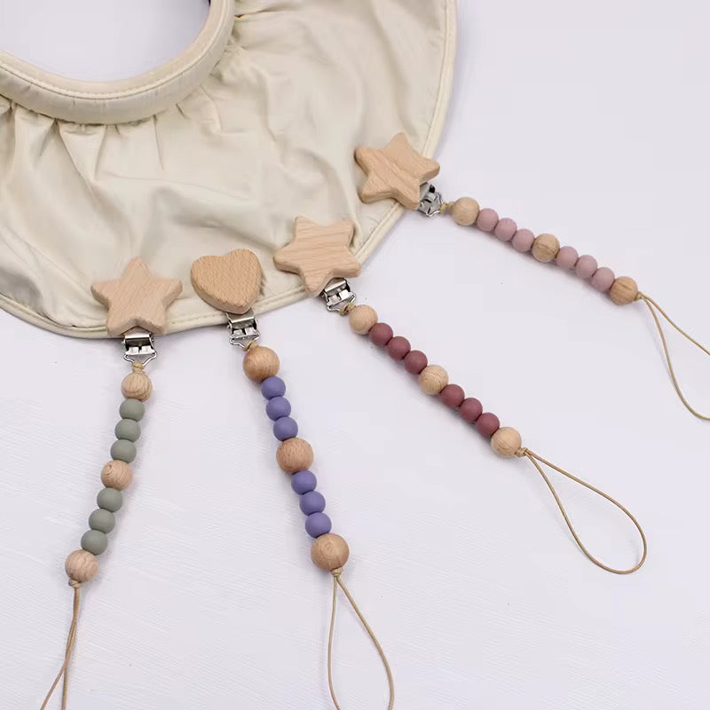 Blossom Bead Pacifier Clips