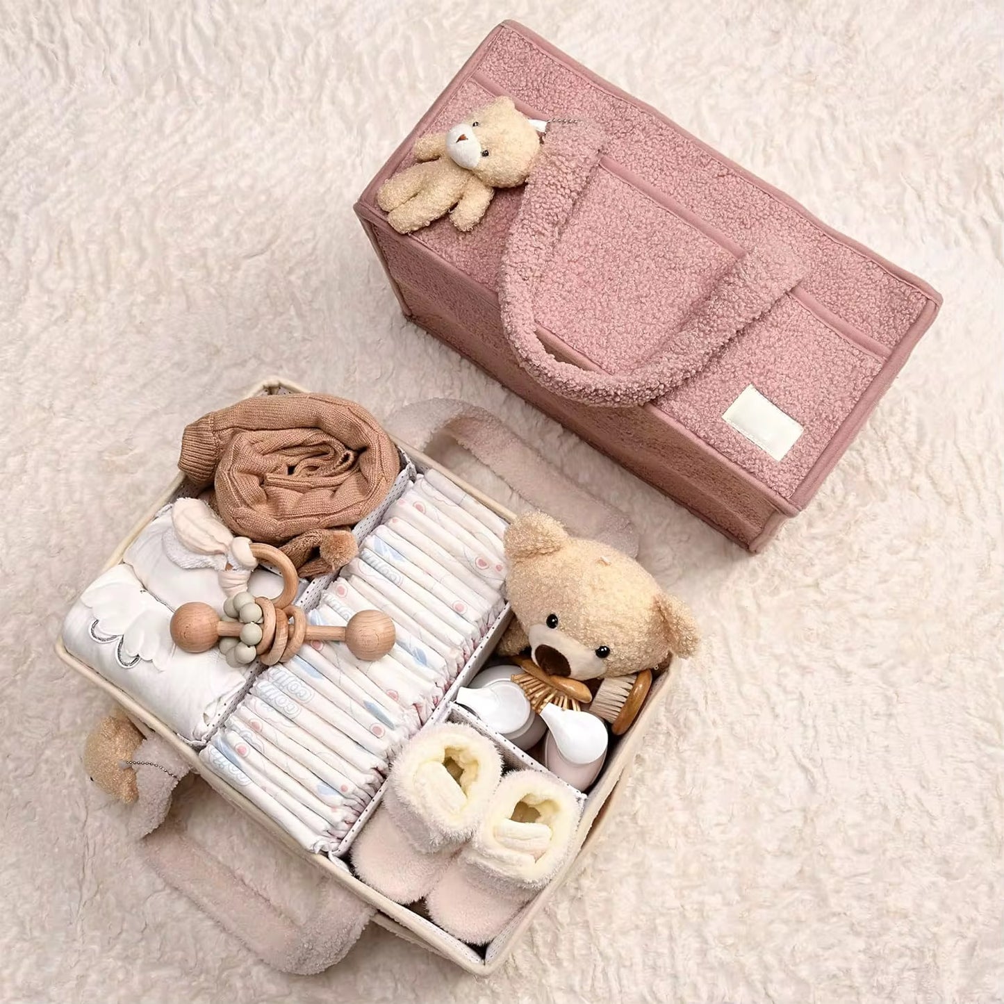 Blossom Baby Sherpa Nappy Caddy