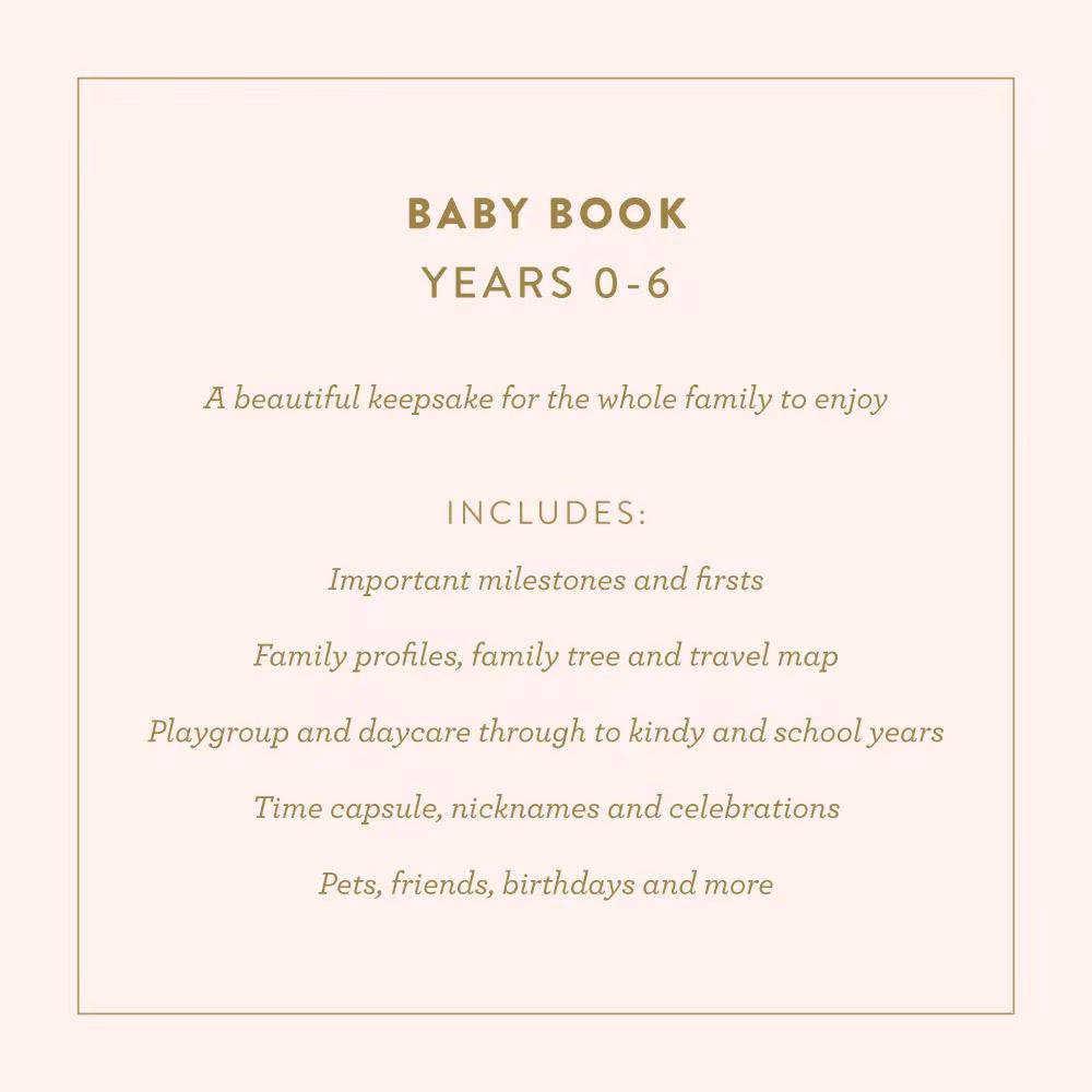 Baby Memory Book (Years 0–6)